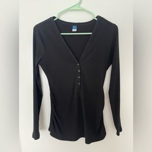 Old Navy Ribbed Long Sleeve Maternity Top
